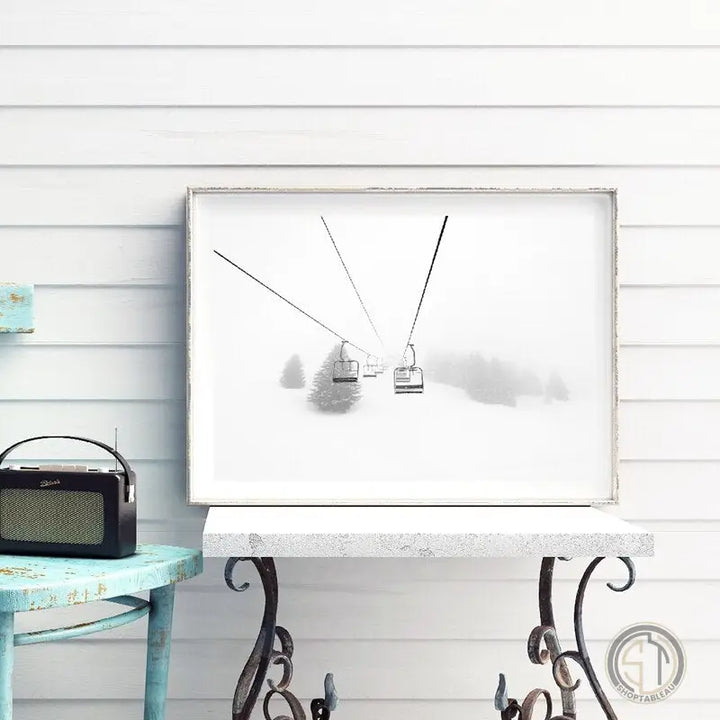 Tableau Ski Paysage