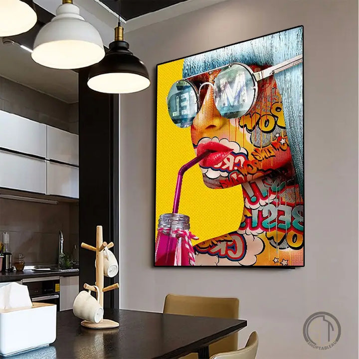 Tableau Femme Pop Art