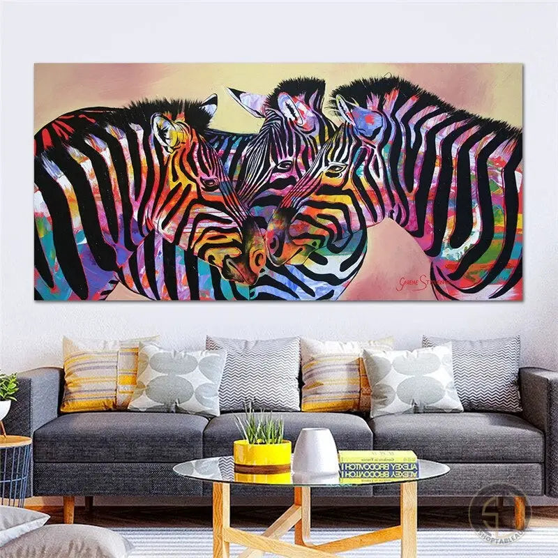 Tableau Zèbre Couleur