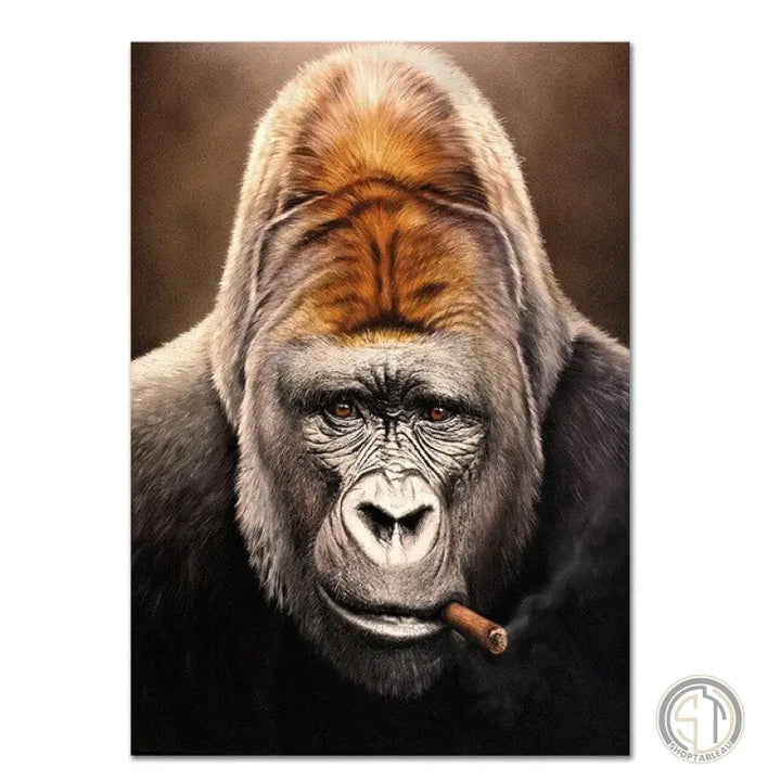 Tableau Singe Cigare