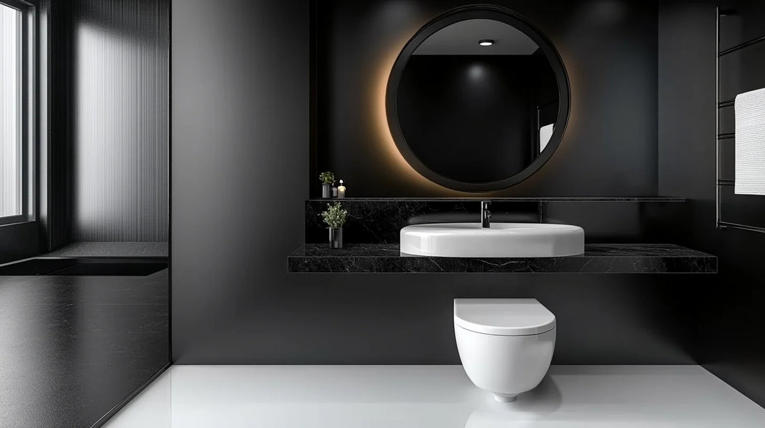 Quel deco pour toilettes noires et blanches ?