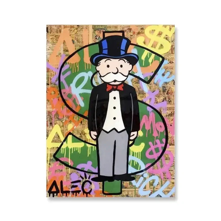 Alec Monopoly Champagne stree ✓ Street Art