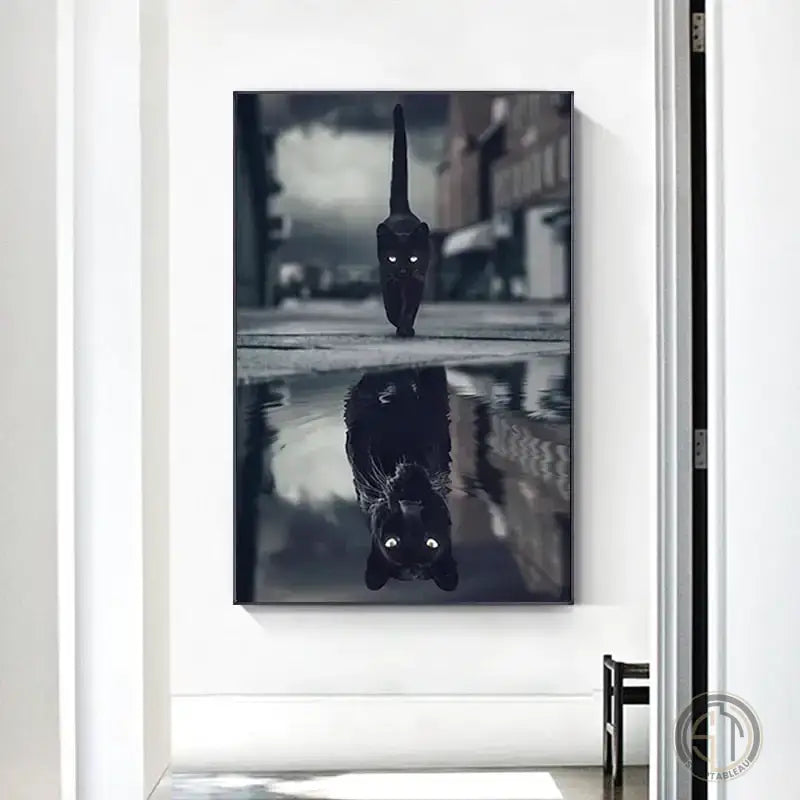 Peinture Chat Noir chat