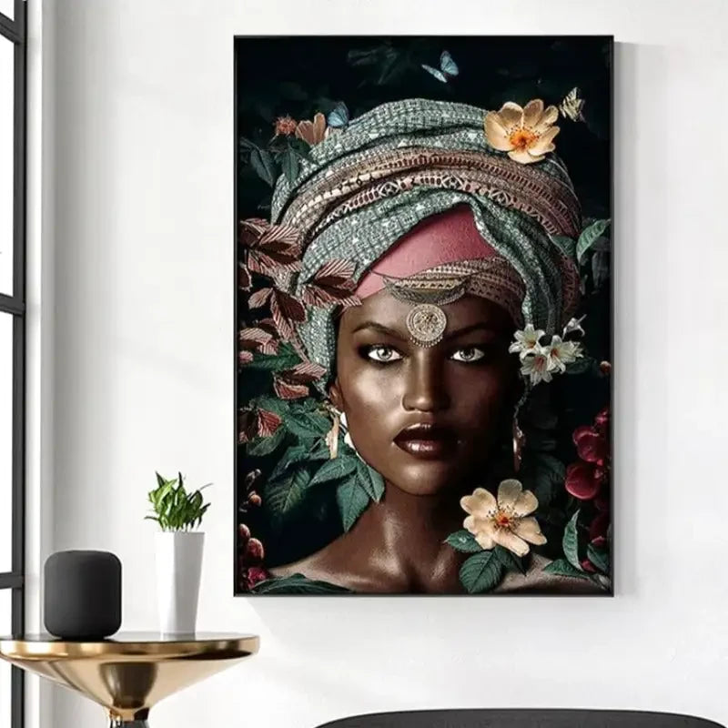 peinture femme afro africain