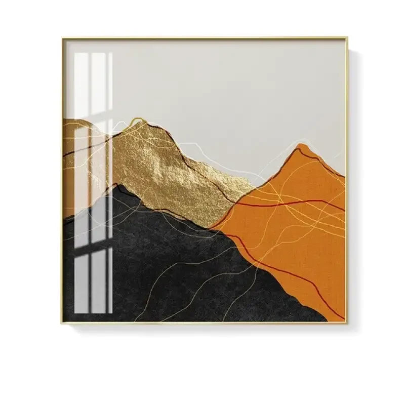 Tableau Abstrait Doré ✓ contemporain ✓ Moderne