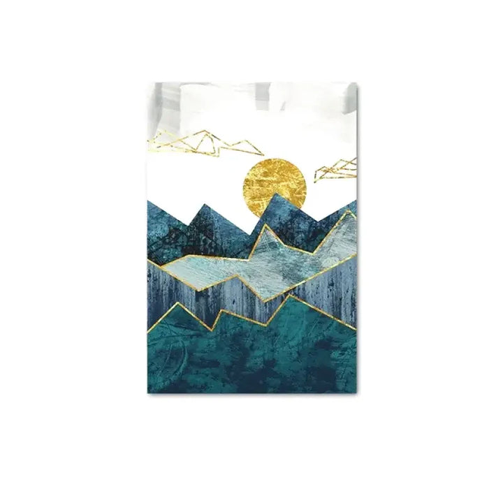 Tableau Abstrait Montagne ✓ Design