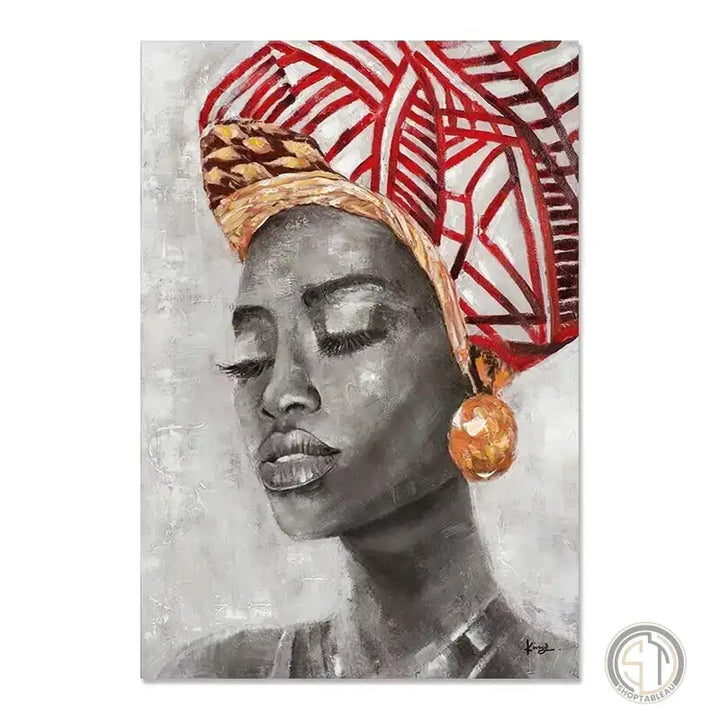 Tableau Africain Moderne africain ✓ tableau femme