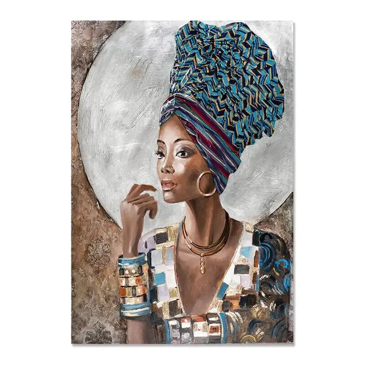 Tableau Africain Moderne africain ✓ tableau femme