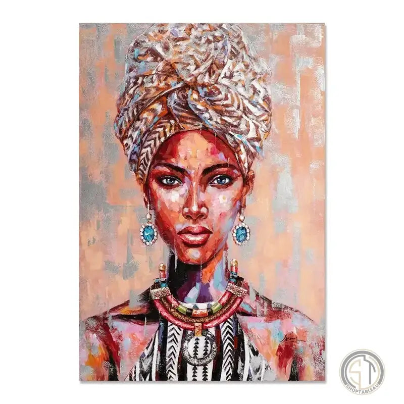 Tableau Africain Moderne africain ✓ tableau femme