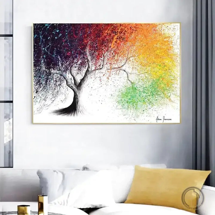 Tableau Arbre Coloré arbre ✓ Original ✓ tableau coloré