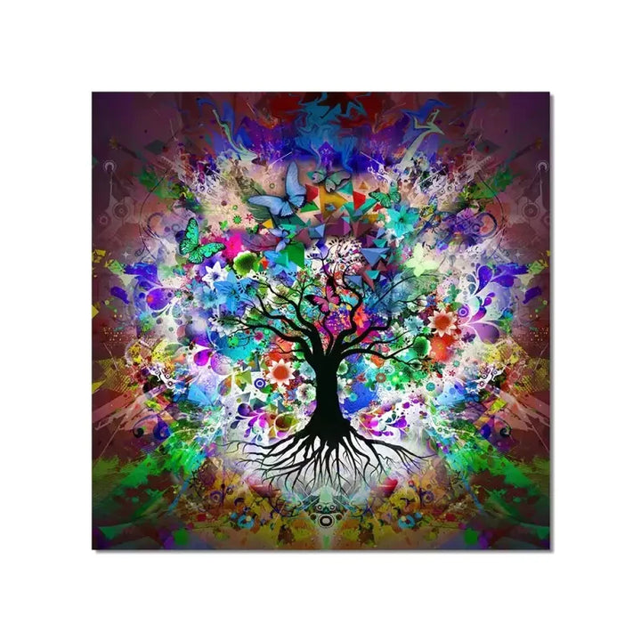 Tableau Arbre de Vie Coloré arbre ✓ Street Art ✓ tableau 