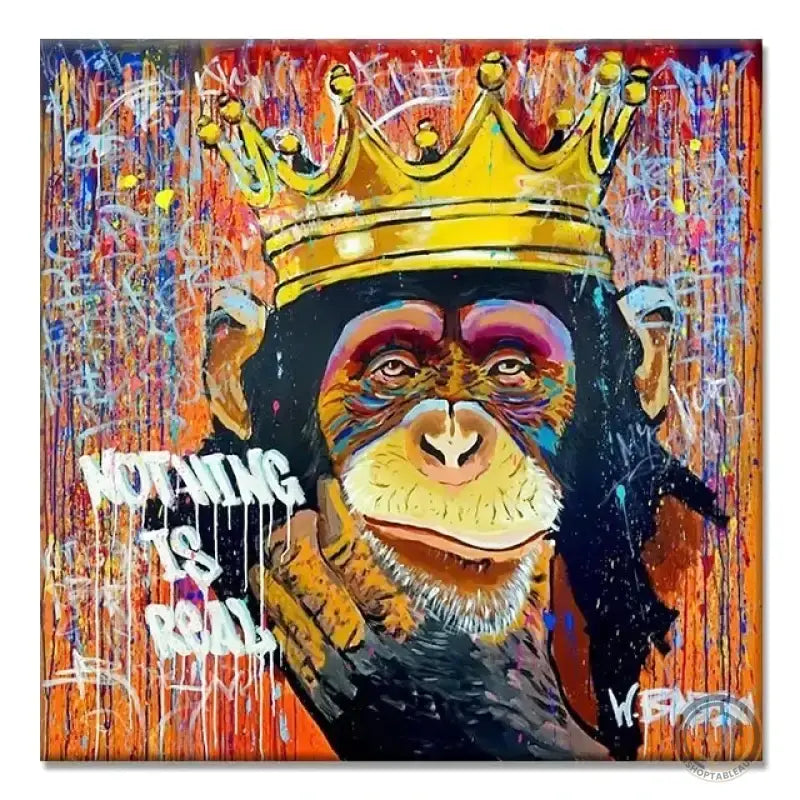 Banksy Singe Pop Art ✓ singe ✓ stree ✓ Street ✓ tableau 