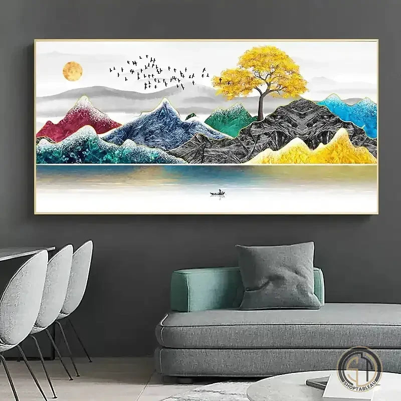 Tableau D Arbre de Peintre arbre ✓ tableau coloré