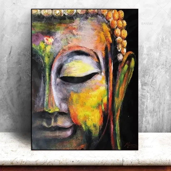 Tableau Deco Zen bouddha ✓ tableau coloré