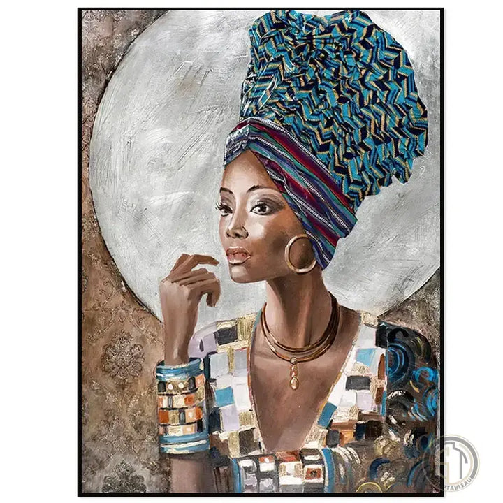 Tableau Femme Africaine africain ✓ tableau coloré