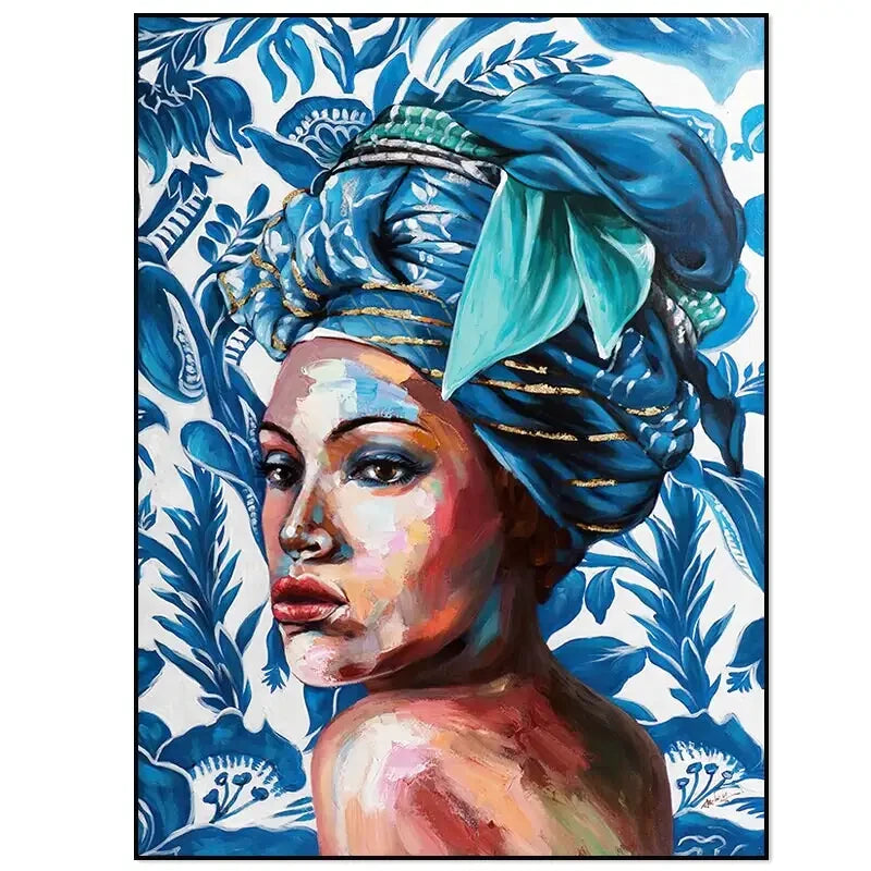 Tableau Femme Africaine africain ✓ tableau coloré