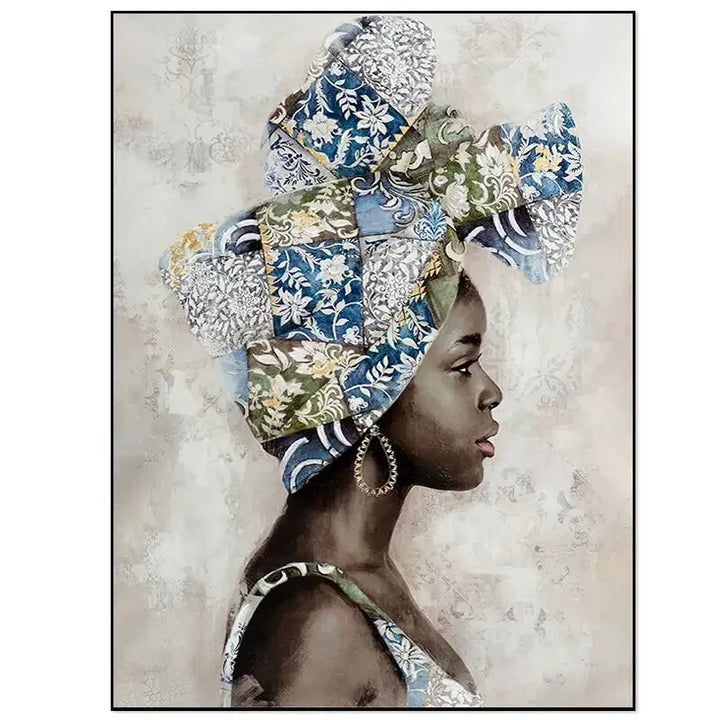 Tableau Femme Africaine africain ✓ tableau coloré