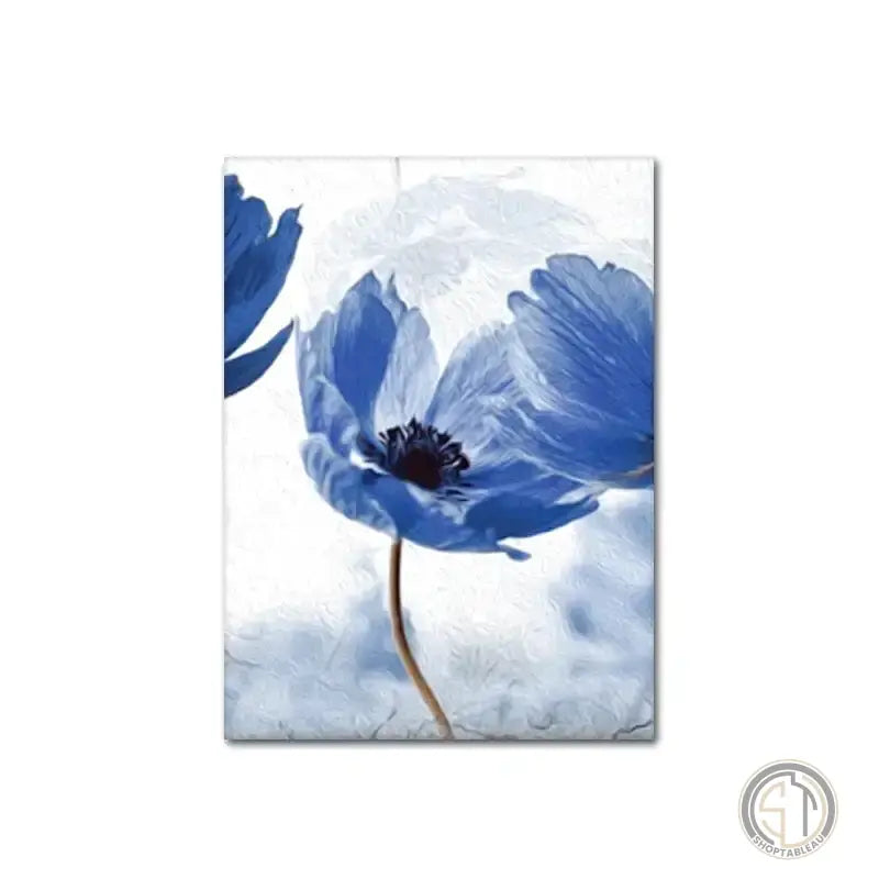 Tableau Fleur Bleu tableau coloré