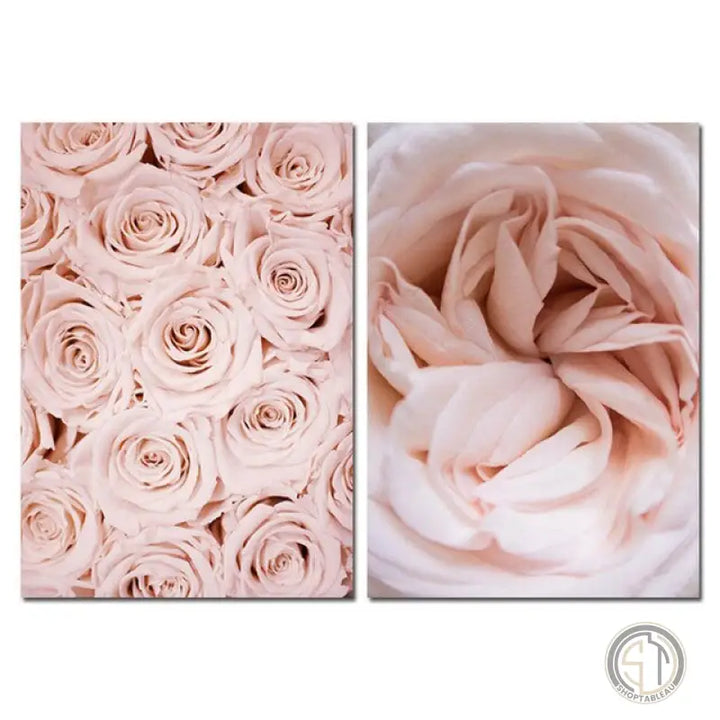 Toile Fleur Rose 