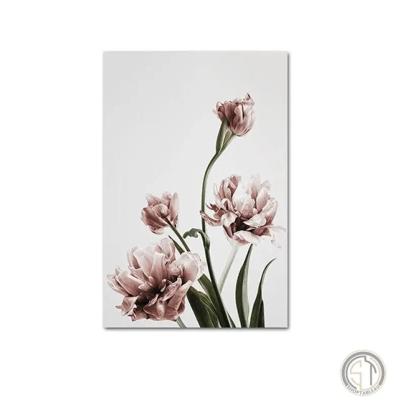 Tableau Fleurs Rouges contemporain ✓ fleur ✓ scandinave