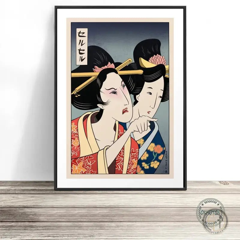 tableau femme japonaise