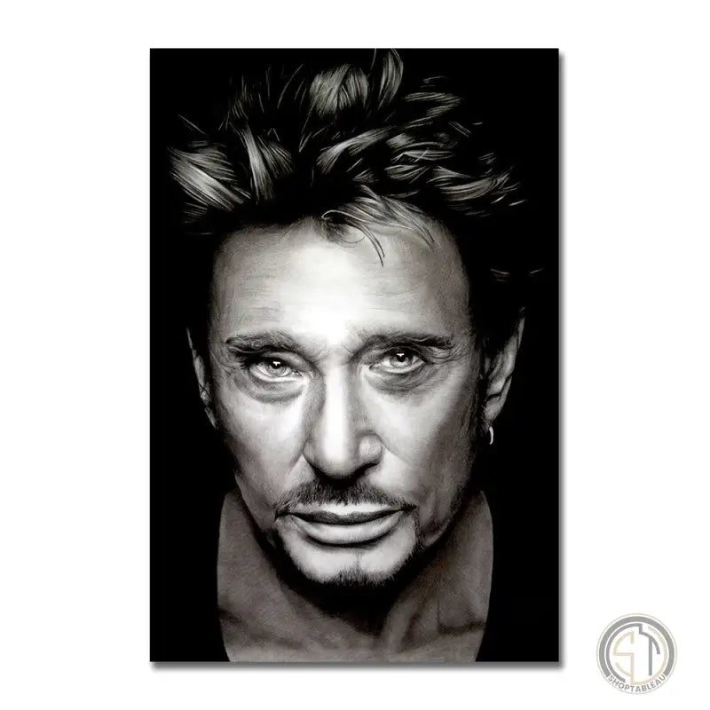 johnny hallyday noir et blanc