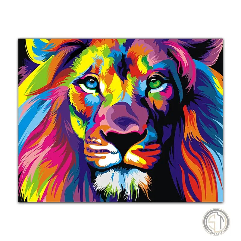 Tableau Lion Pop Art (590:9) ✓ Street