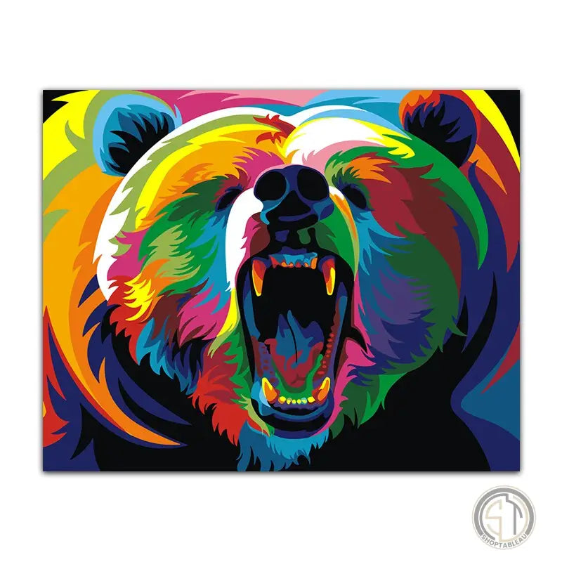 Tableau Lion Pop Art (590:9) ✓ Street