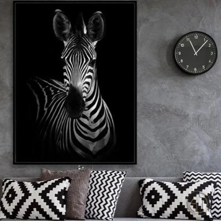 Tableau Noir et Blanc Animaux