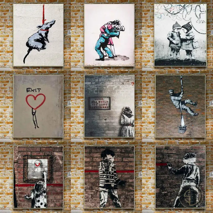 Tableau de Banksy Street Art