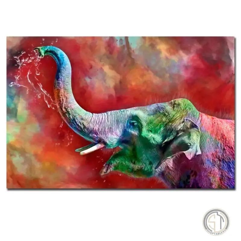 tableau elephant couleur