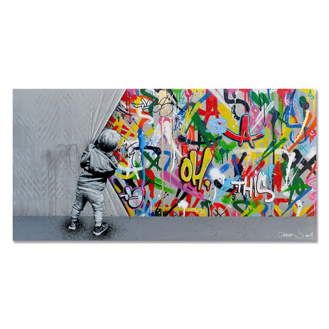 Tableau Street Art Banksy Moderne ✓ Original
