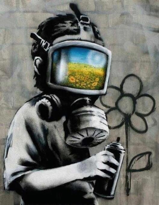 Banksy Tableau stree ✓ Street Art