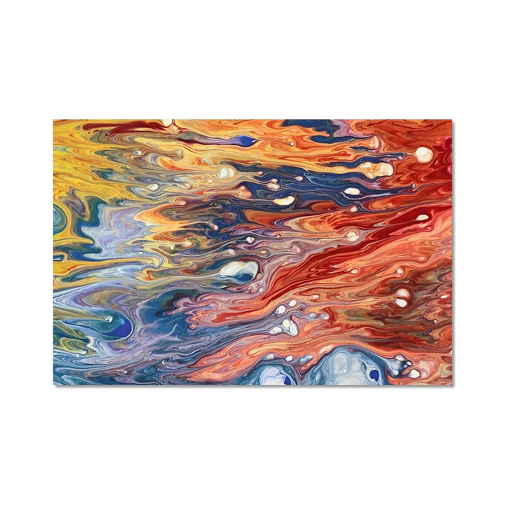 tableau abstrait multicolore 