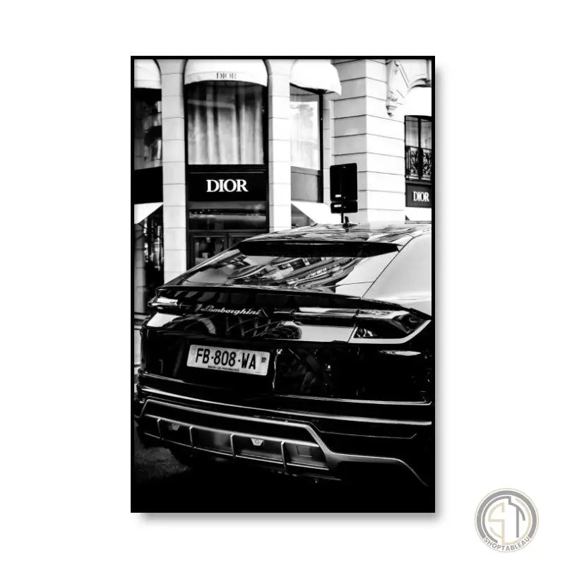 Tableau Voiture Design ✓ Moderne ✓ Noir et Blanc