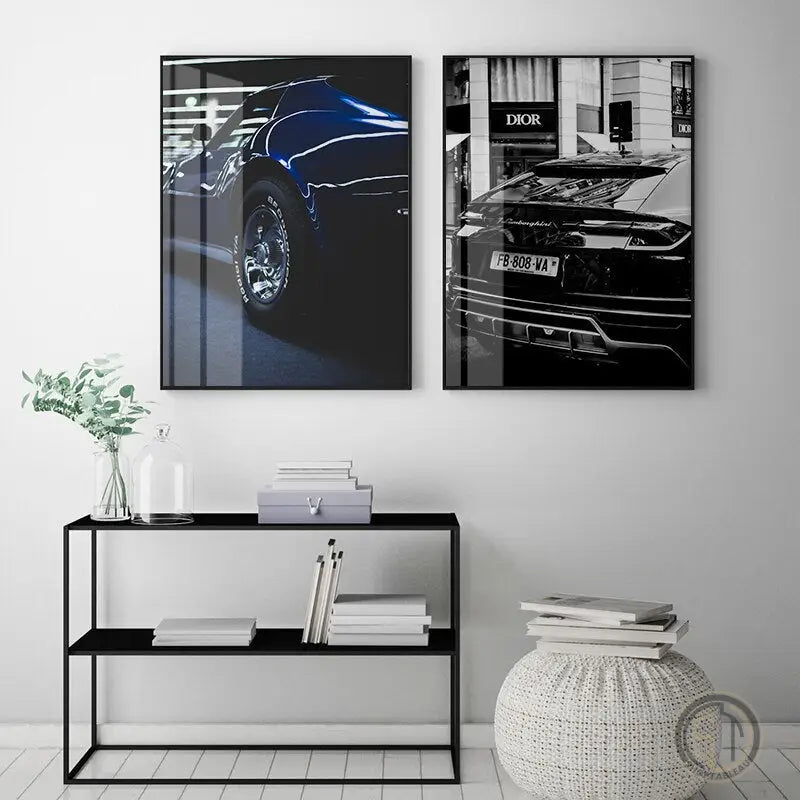 Tableau Voiture Design ✓ Moderne ✓ Noir et Blanc