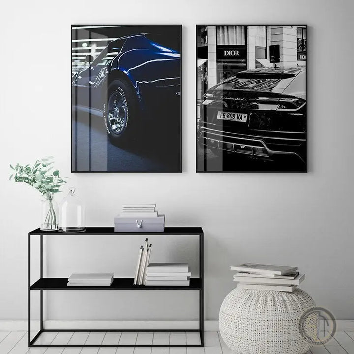 Tableau Voiture Design ✓ Moderne ✓ Noir et Blanc