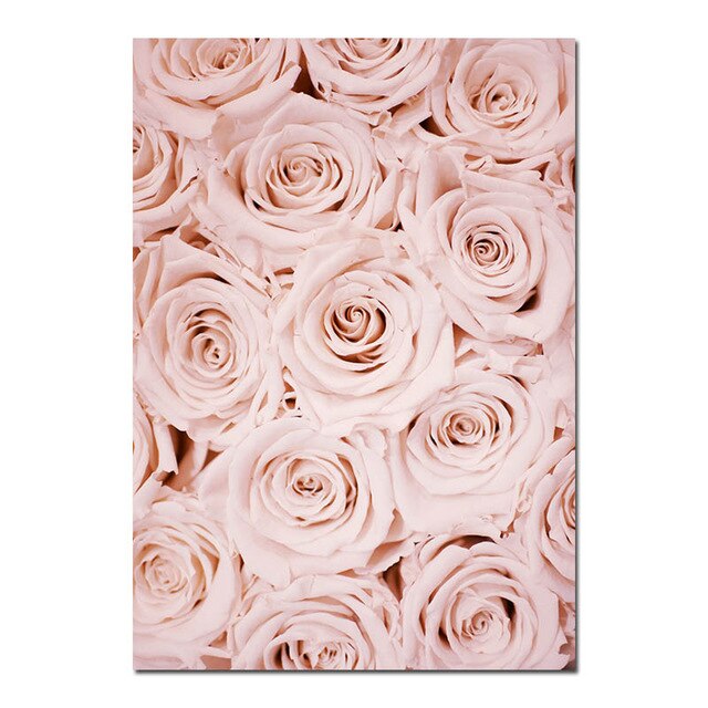 Tableau Bouquet rose 
