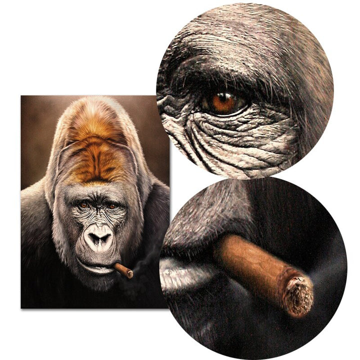 Tableau Gorille cigare